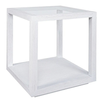 Sadie Oak Square Side Table - Large White