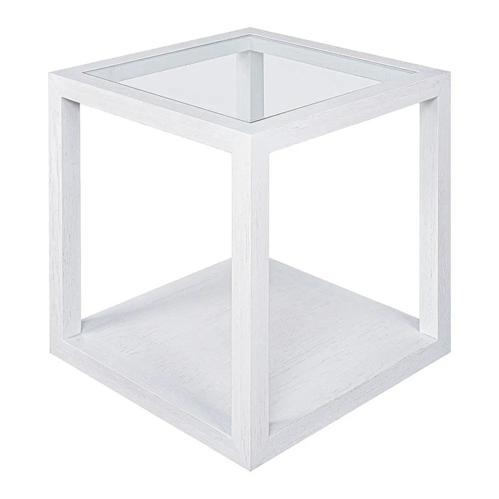 Sadie Oak Square Side Table - Large White