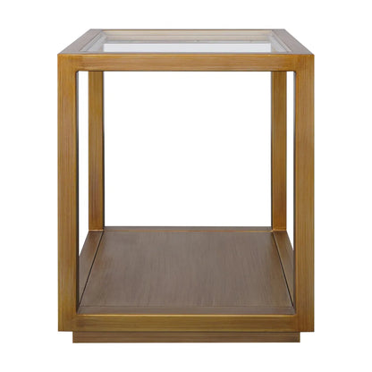 Sadie Square Side Table - Medium Antique Gold