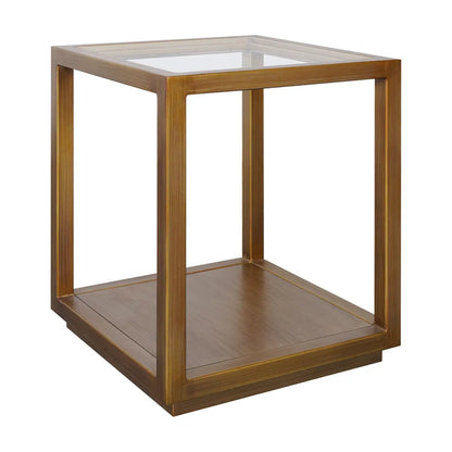 Sadie Square Side Table - Medium Antique Gold