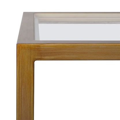 Sadie Square Side Table - Medium Antique Gold