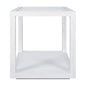 Sadie Oak Square Side Table - Medium White