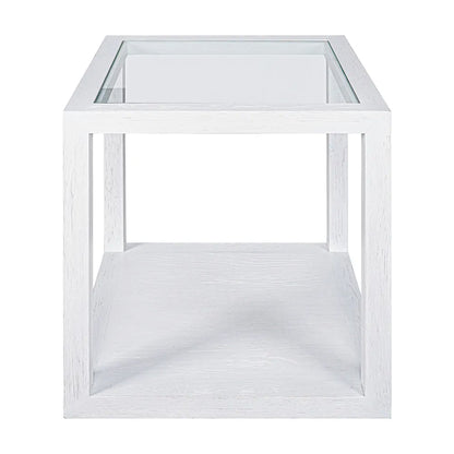 Sadie Oak Square Side Table - Medium White