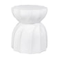 Swirl Concrete Stool - White