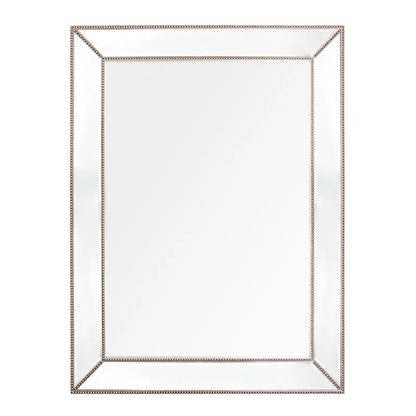 Zeta Wall Mirror - Large Antique Silver