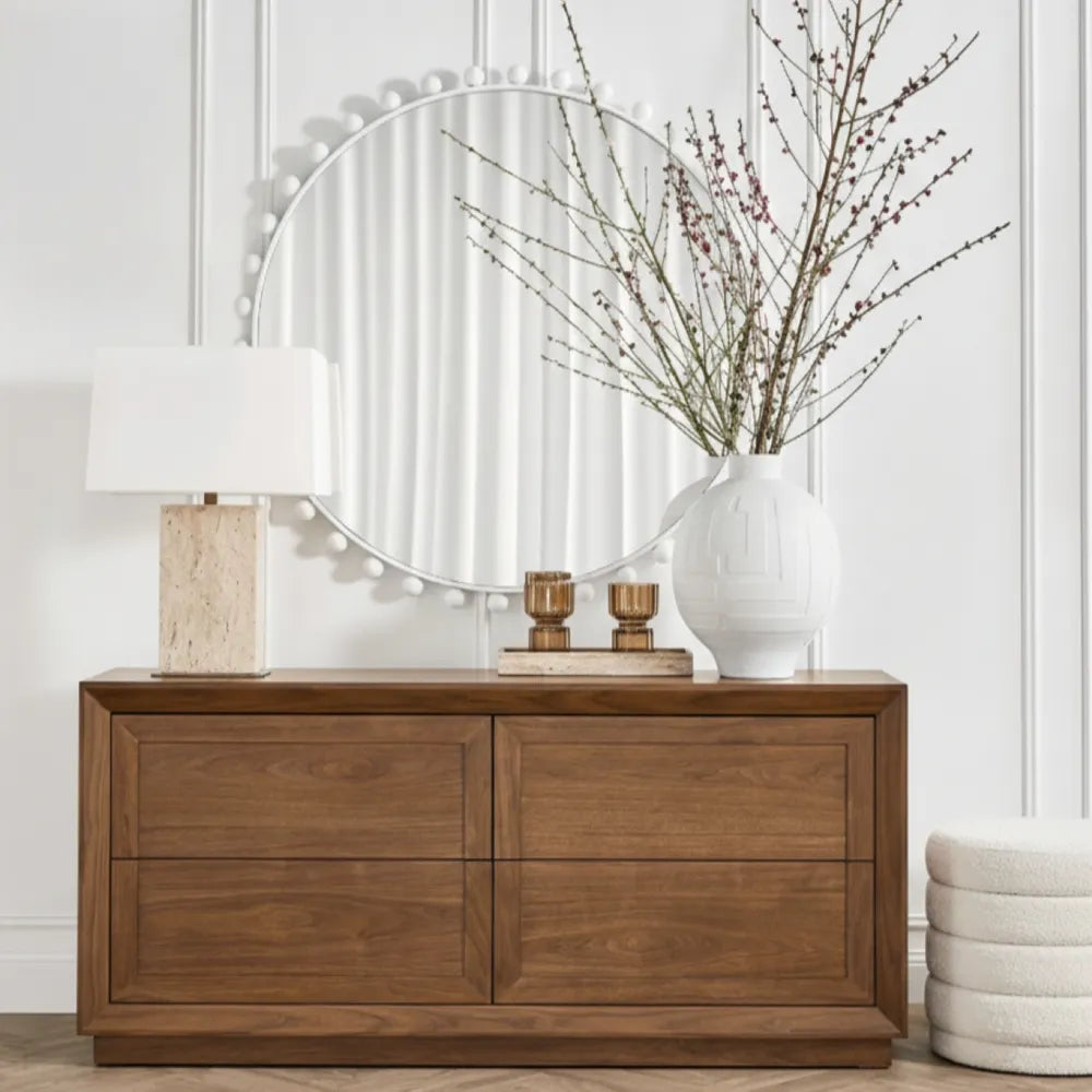 Balmain 4 Drawer Chest - Walnut