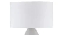 Abstract Floor Drum Shade - White