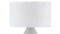 Abstract Floor Drum Shade - White