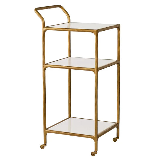 Heston Marble Square Bar Cart