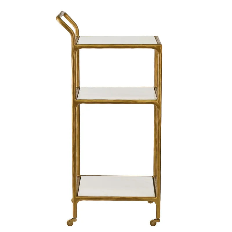 Heston Marble Square Bar Cart