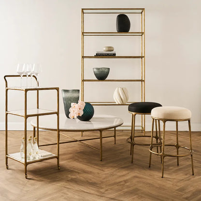 Heston Marble Square Bar Cart