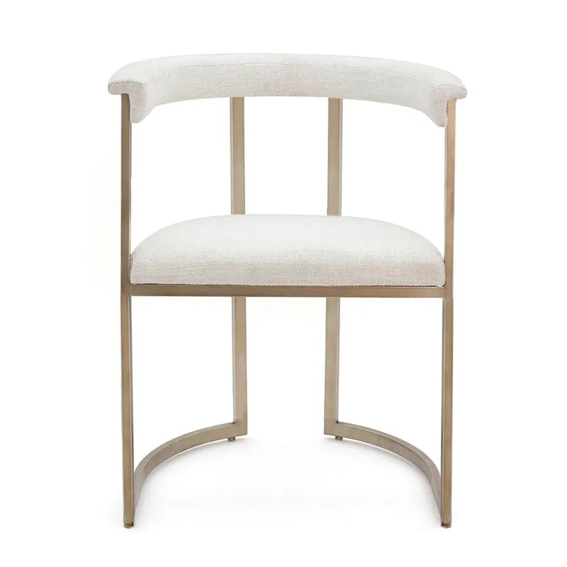 Dino Dining Chair with Upholstered Arms - Natural Linen