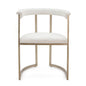 Dino Dining Chair with Upholstered Arms - Natural Linen