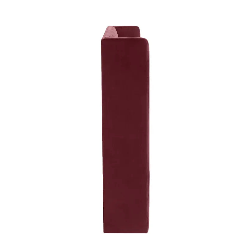 Central Park Queen Bedhead - Wine Velvet