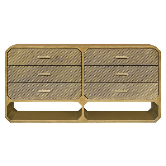 Anderson 6 Drawer Chest - Antique Gold