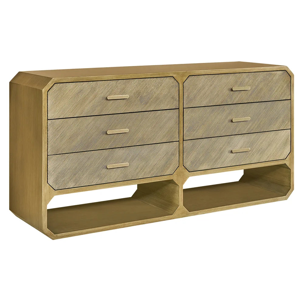 Anderson 6 Drawer Chest - Antique Gold