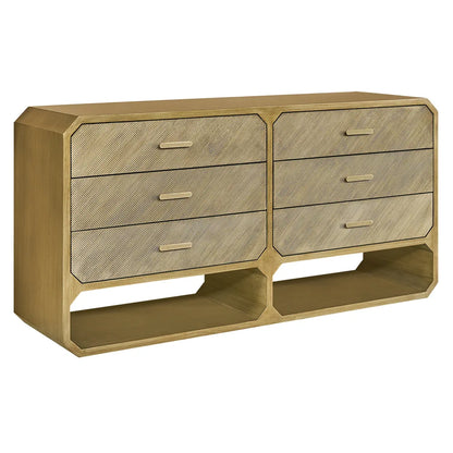 Anderson 6 Drawer Chest - Antique Gold