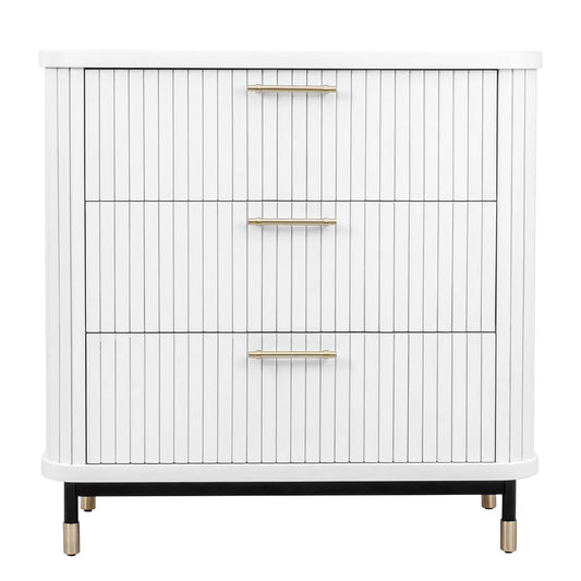 Sophia 3 Drawer Chest - White