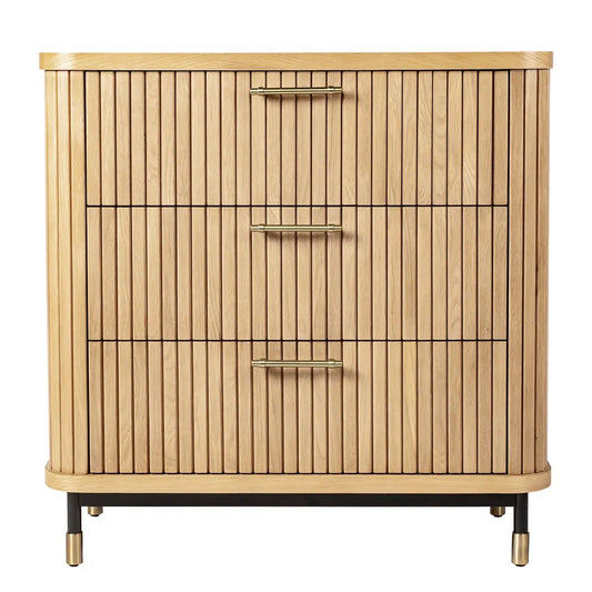 Sophia Oak 3 Drawer Chest - Natural