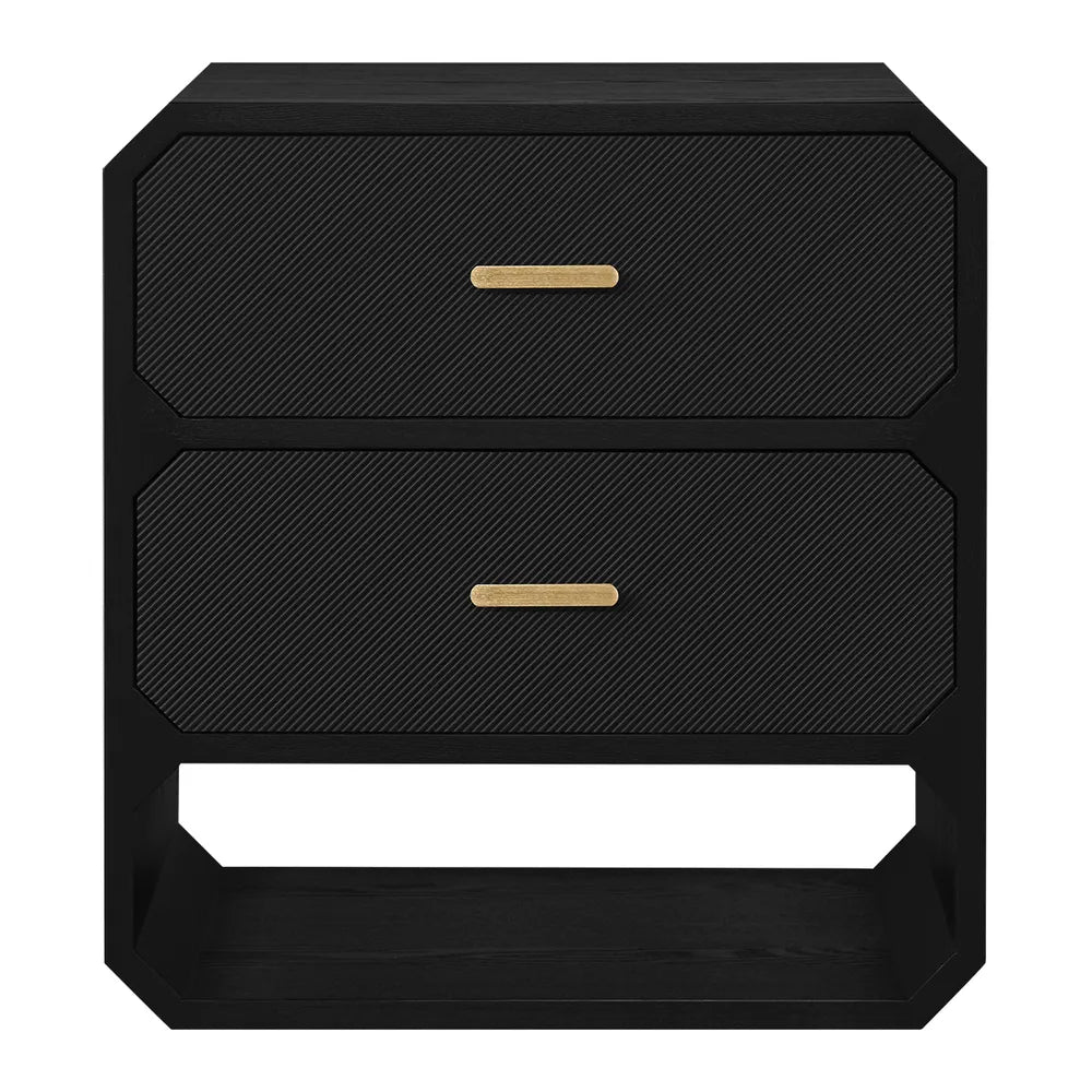 Anderson 2 Drawer Chest - Black
