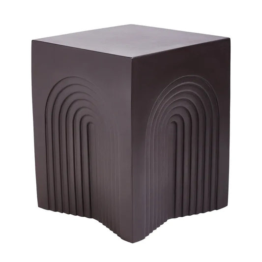 Arc Concrete Stool - Charcoal - OUTLET NSW