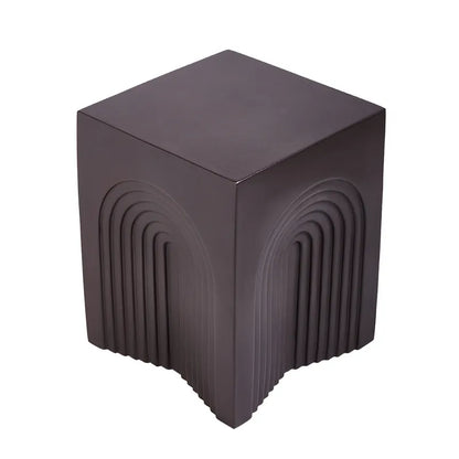 Arc Concrete Stool - Charcoal - OUTLET NSW