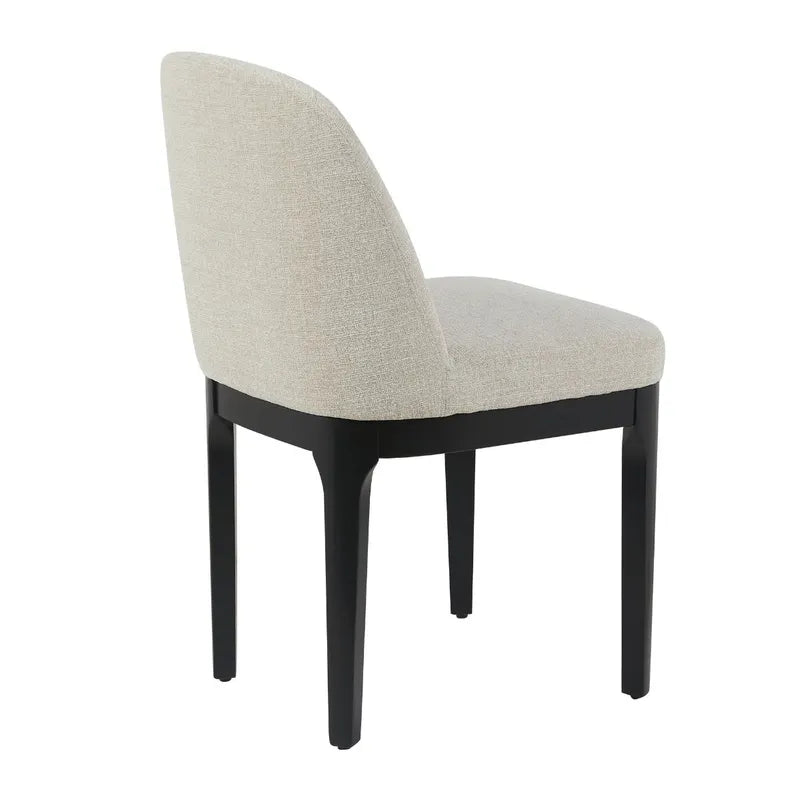 Jamie Black Dining Chair Set of 2 - Natural