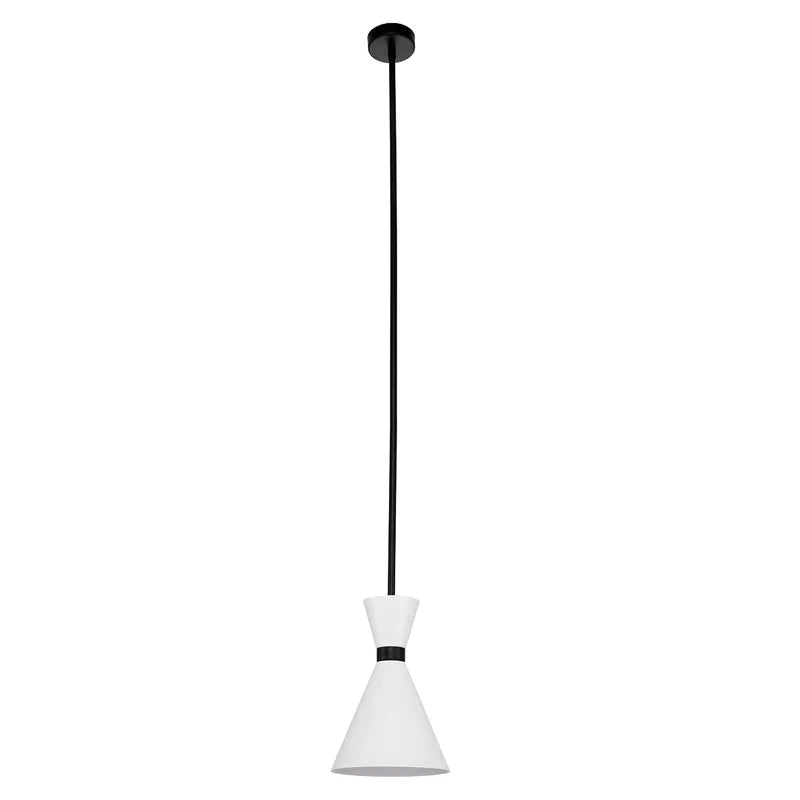 Oslo Pendant - White with Black