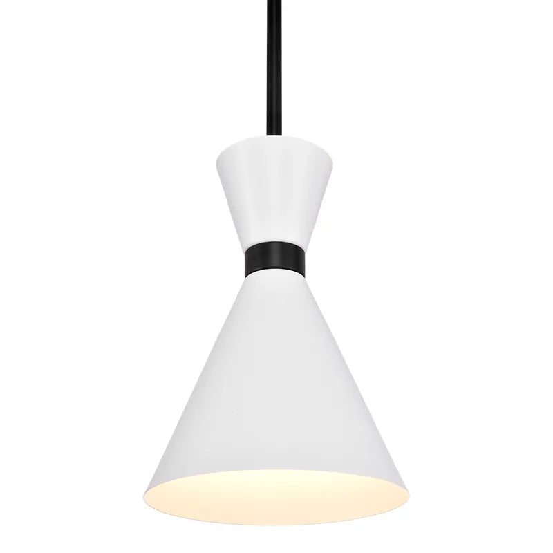 Oslo Pendant - White with Black