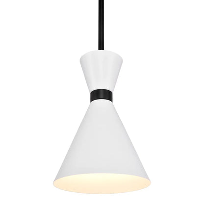 Oslo Pendant - White with Black