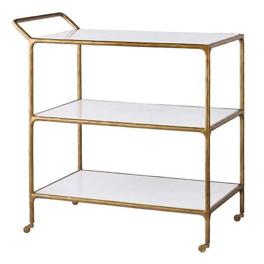 Harley Marble Bar Cart