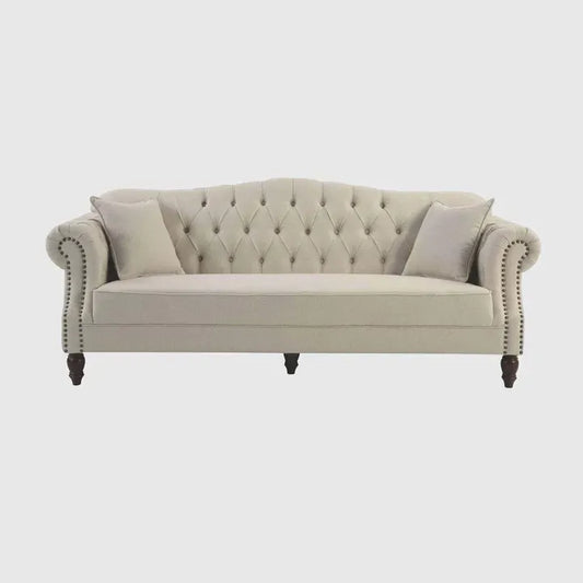 Vaucluse 3 Seat Hamptons Buttoned Sofa