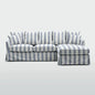 Noosa 3 Seater Right Chaise Sofa