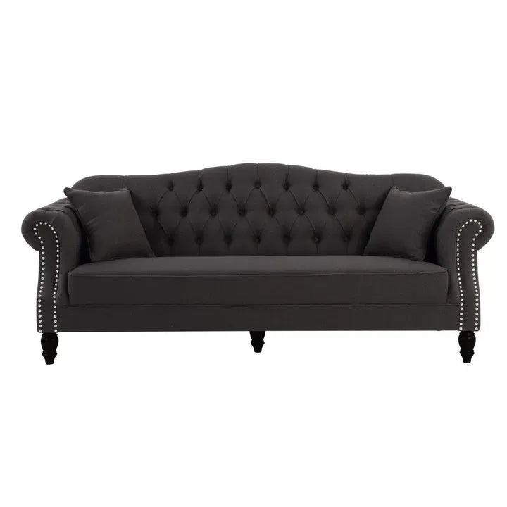Vaucluse Buttoned 3 Seat Sofa