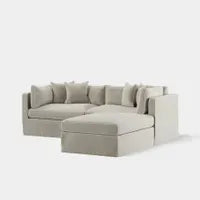 Marbella Modular 4 Seater Sofa Reversible Ottoman Chiase