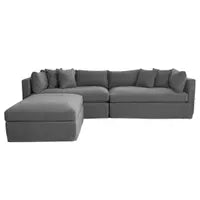 Marbella Modular 4 Seater Sofa Reversible Ottoman Chiase