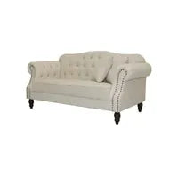 Vaucluse 2 Seat Hamptons Buttoned Sofa