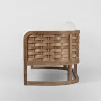 Weave Teak Outdoor Sofa