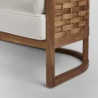 Weave Teak Outdoor Sofa