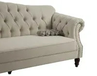 Vaucluse 3 Seat Hamptons Buttoned Sofa