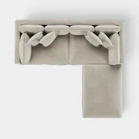 Marbella Modular 4 Seater Sofa Reversible Ottoman Chiase