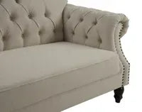 Vaucluse 3 Seat Hamptons Buttoned Sofa