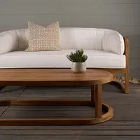 Weave Teak Outdoor Sofa